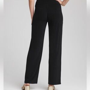 Chico’s Travelers Collection Black pull on pants ~ size 2 (12/L)